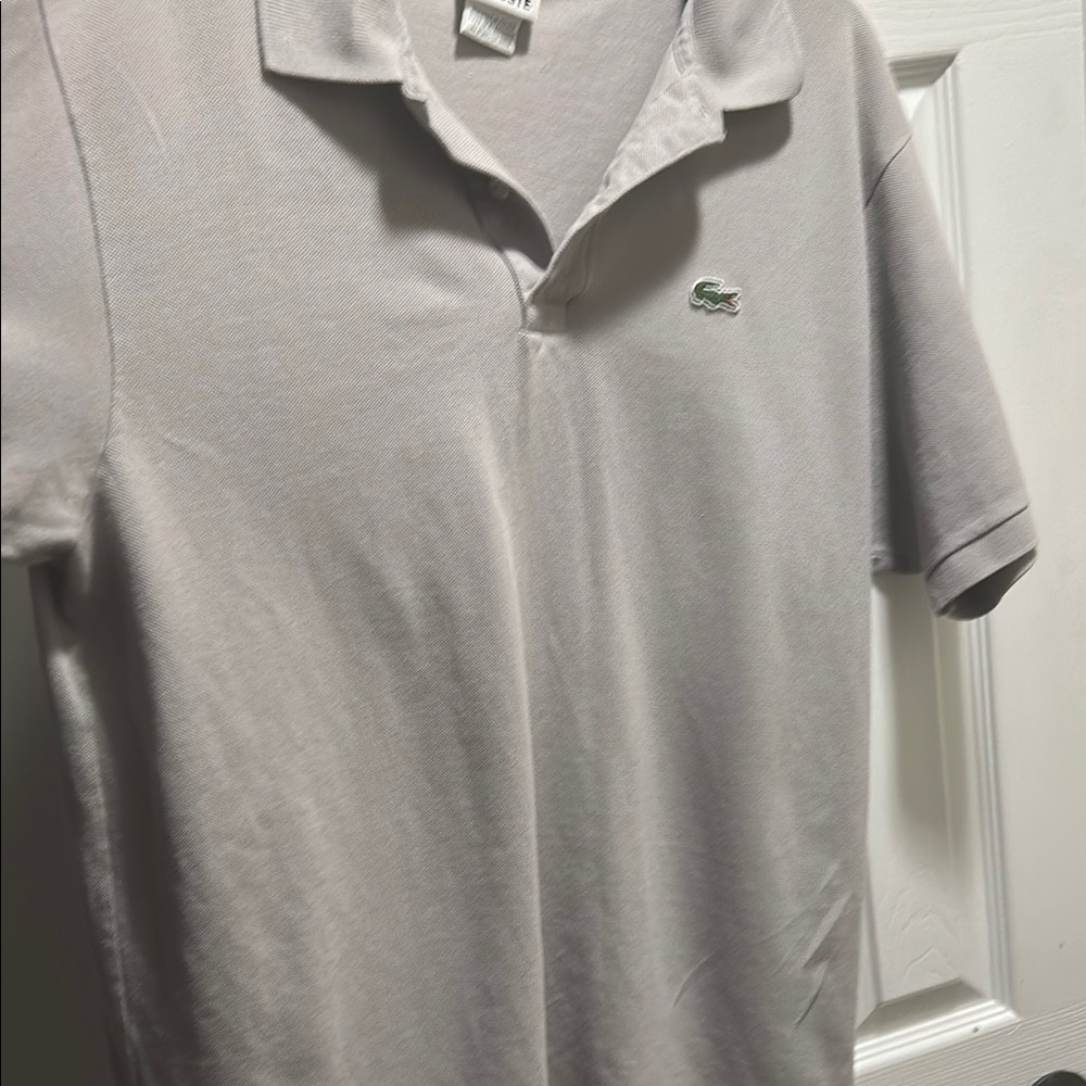 Lacoste Gray Polo Shirt Classic Cotton Style